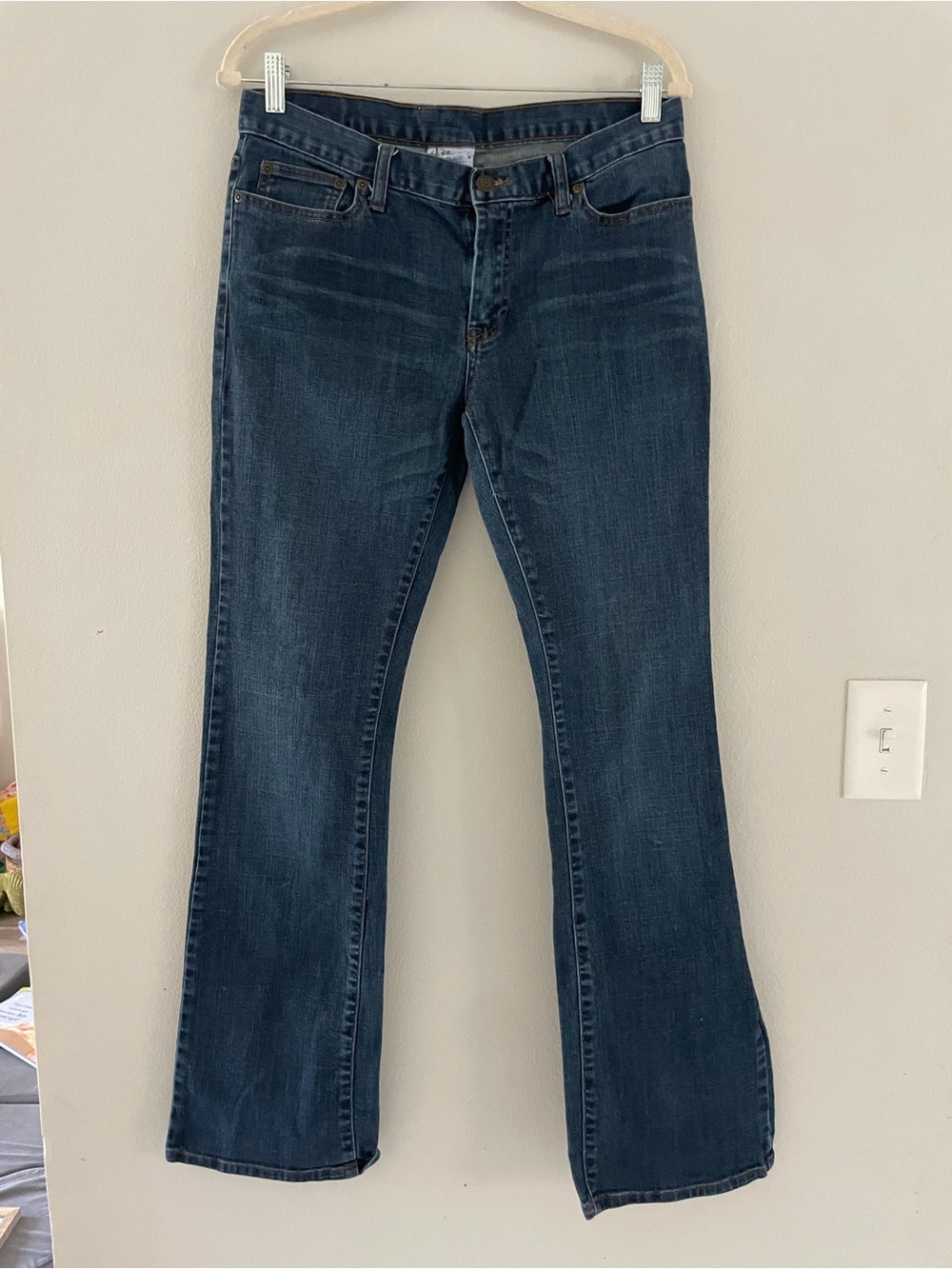 Disney Dark Wash Flare Jeans with Mickey Embroidery